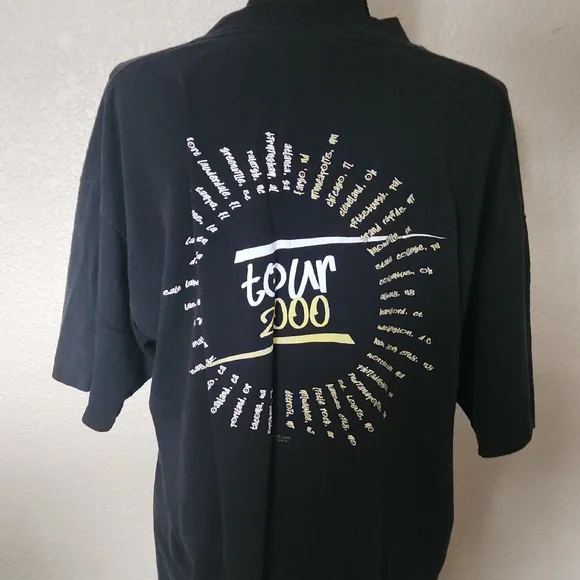 Black Faith Hill Concert 2000 Graphic Men's Tee - Picture 3 of 5